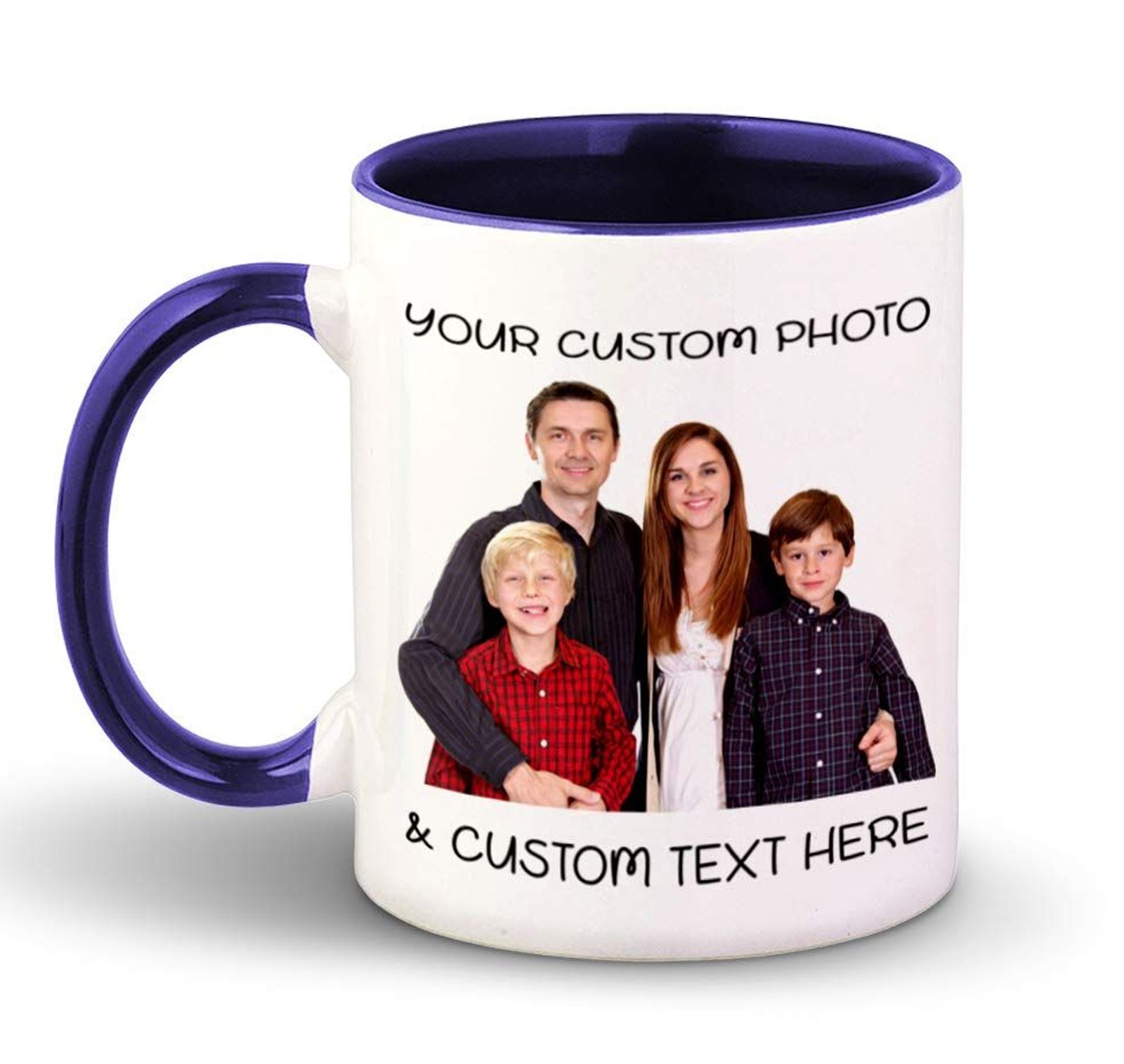 Blue Handle Mug